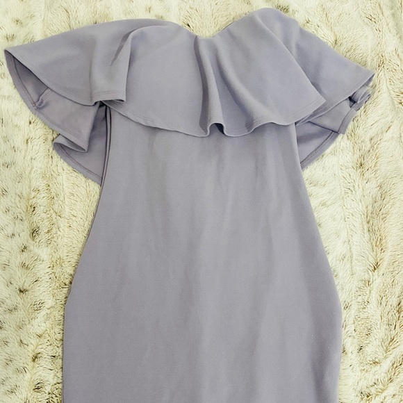 Strapless Peplum Bodycon Dress - Picture 1 of 1